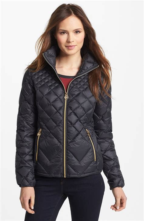 michael kors jacket quilt knit|Michael Kors quilted jackets women's.